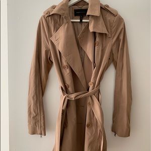 Tan BCBG Max Azria Trench Coat - Size S